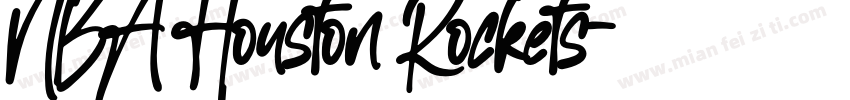 NBA Houston Rockets字体转换